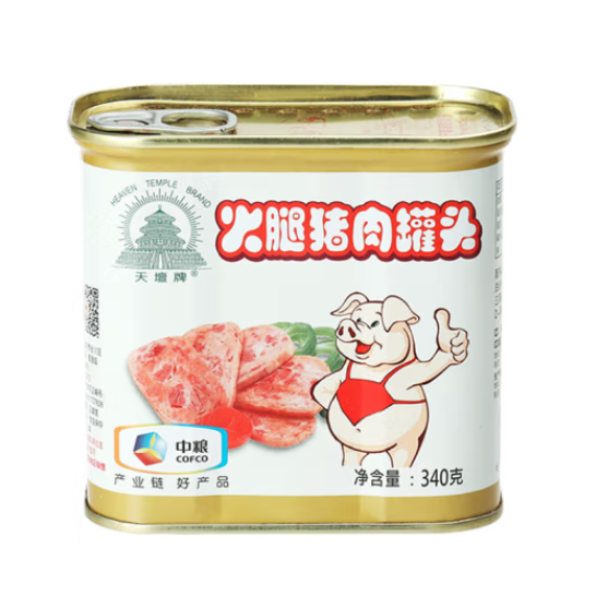 中粮 天坛牌火腿猪肉罐头340g