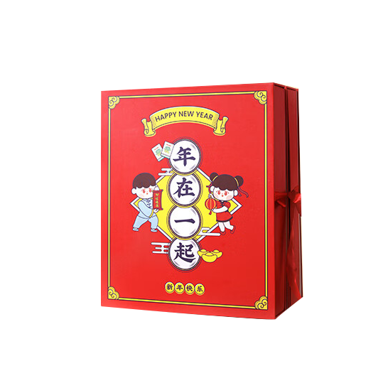 春节创意4D立体礼盒糕点小青柑礼盒企业定制新年节日礼物 【4D立体礼盒】+礼袋