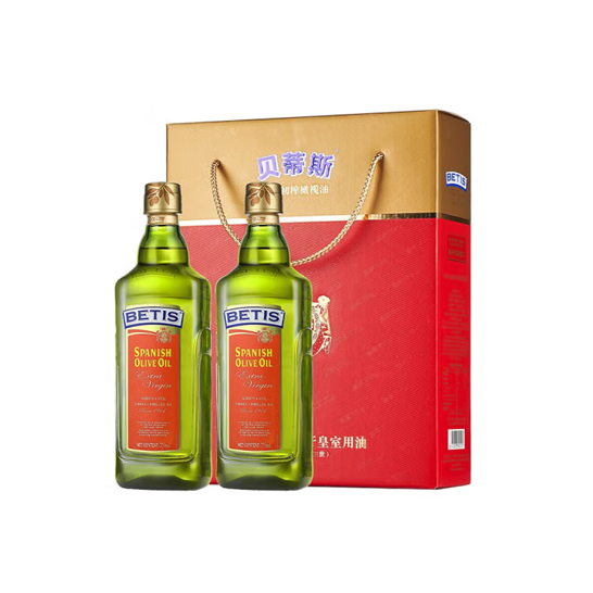 贝蒂斯特级初榨橄榄油瓶装750ml*2礼盒