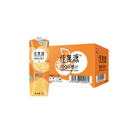 佳果源100%橙汁1L*12