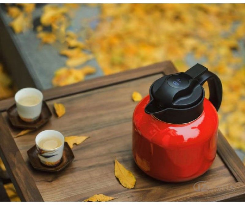 米索.316不锈钢智能温显保温焖茶壶（智能小Q）MQT1201W